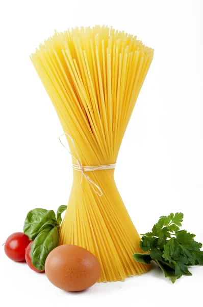 stock image Spaghetti with Italian ingredients