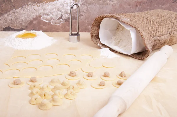 stock image Tortellini with meat