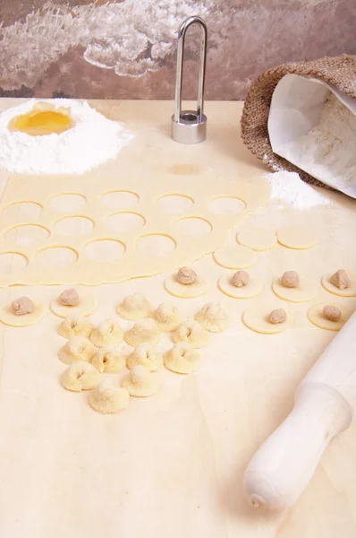 stock image Tortellini with meat