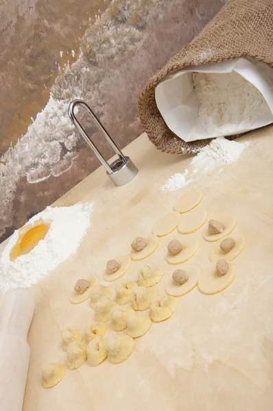 stock image Tortellini with meat