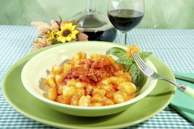 Potato gnocchi with flour aproteica clipart