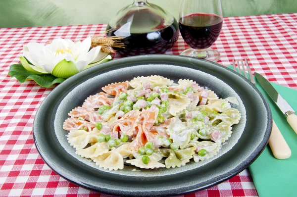 Stock image Butterflies tricolor with peas and ham