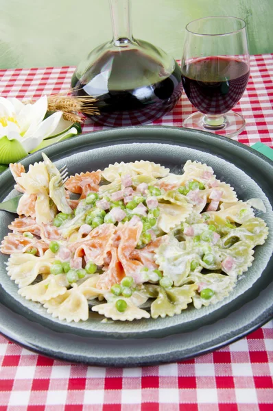 stock image Butterflies tricolor with peas and ham