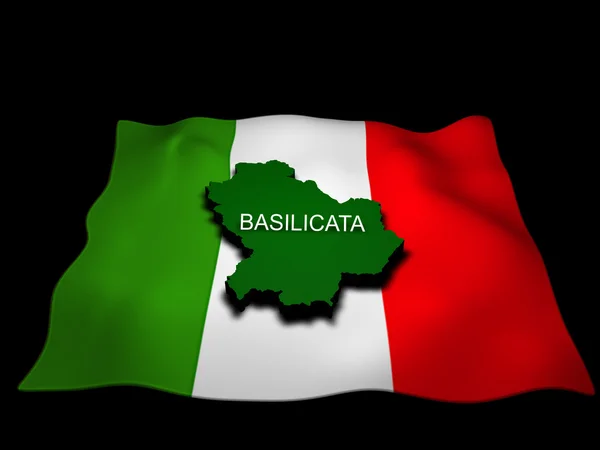 Egione absilicata e la bandiera italiana — Foto Stock