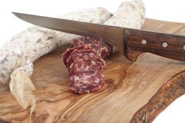 Pure boar salami clipart