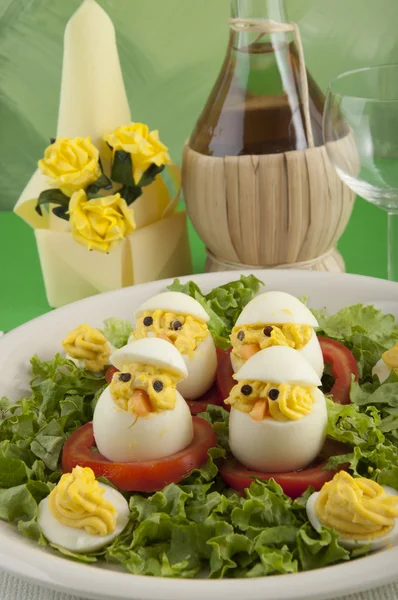 stock image Spirit boiled eggs made ​​with chicken meat