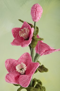 tığ işi çiçek hellebores