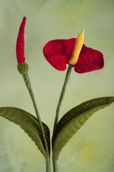 stock image Sunflower crocheted