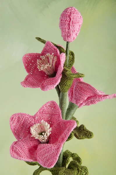 stock image Crochet flowers hellebores