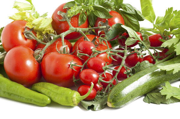 Basket of mixed vegetables