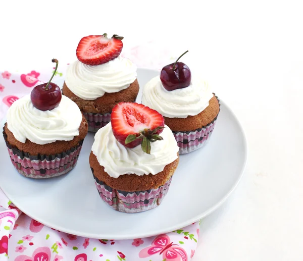 Berry Cupcakes — Stockfoto