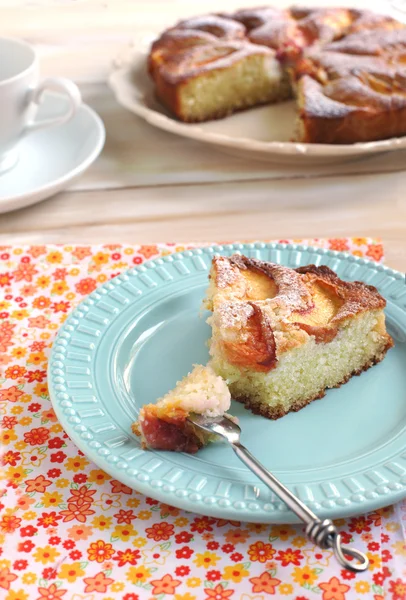 레몬 복숭아 케이크 — 스톡 사진