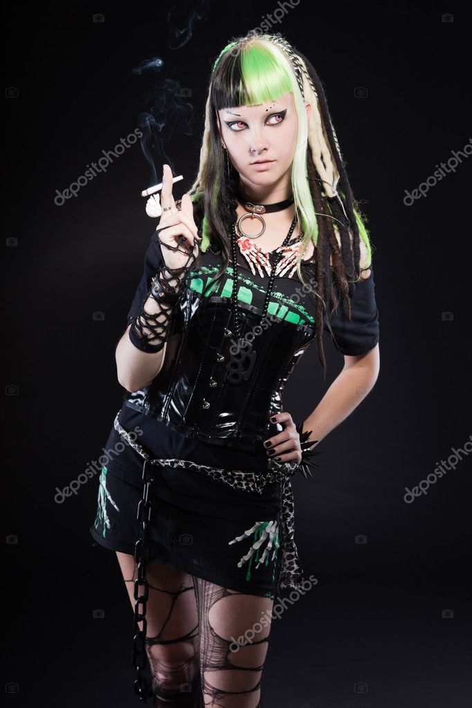 Punk Girl Smoking