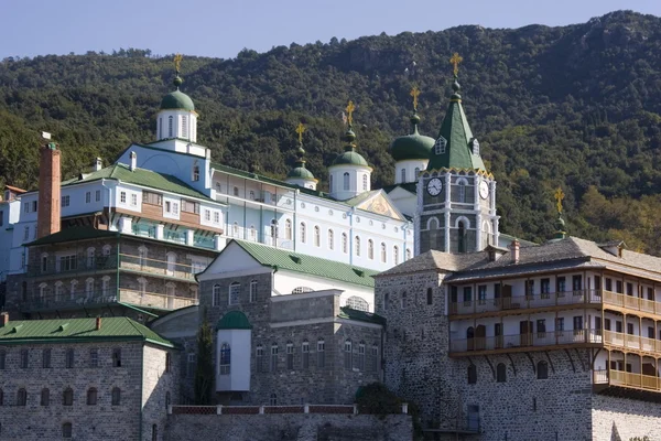 Berg-Athos-Kloster Stockbild