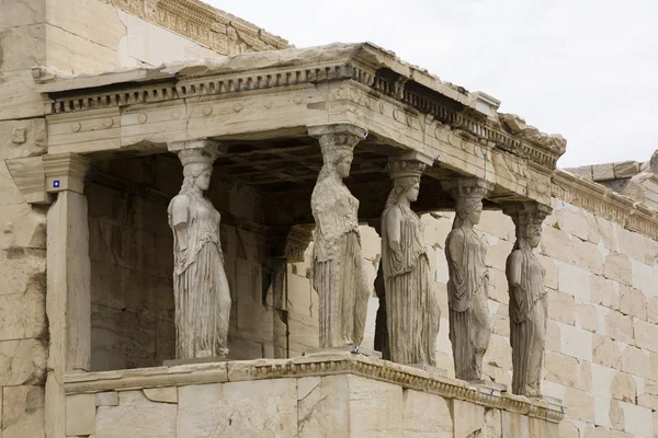 Chrám erechteion akropole Athény Řecko — Stock fotografie