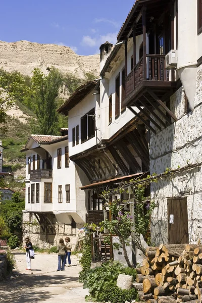 Melnik, traditionella bulgariska arkitektur — Stockfoto