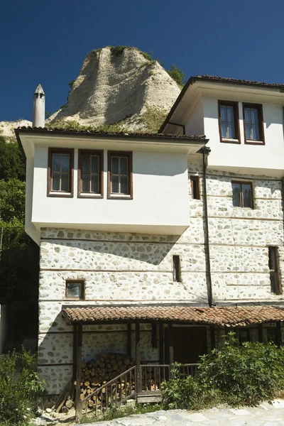 Мельник, традиционная болгарская архитектура — стоковое фото