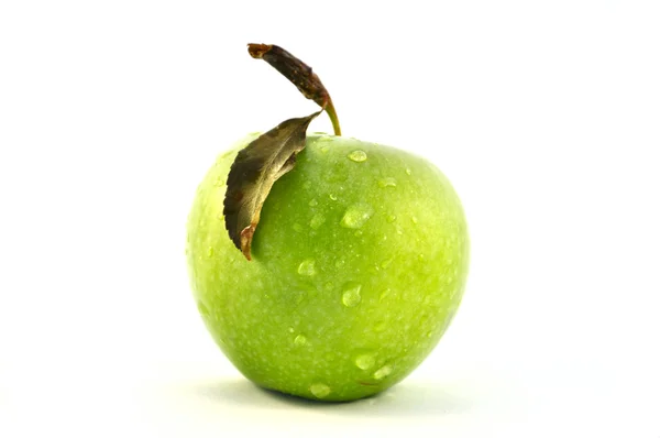 Green apple isolated — Stock fotografie