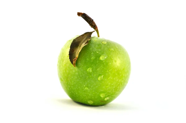 Green apple isolated — Stock fotografie