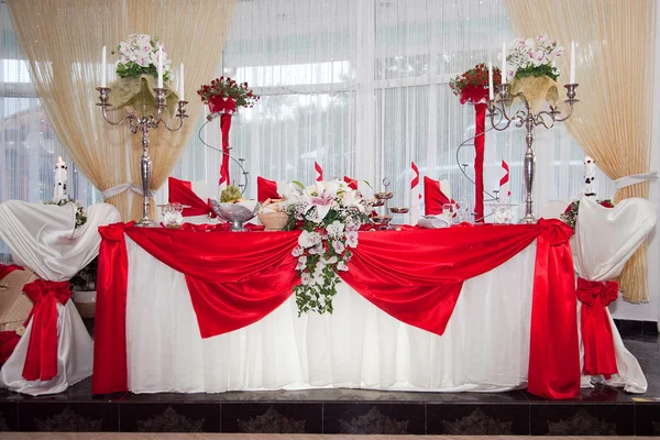 Wedding ceremony table — Stock Photo, Image