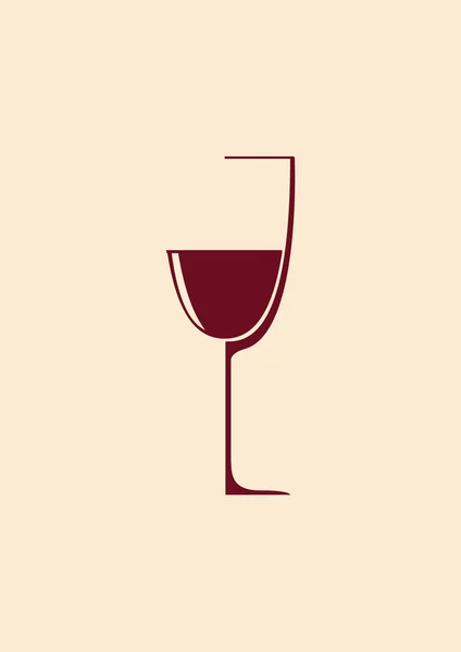 Copa de vino — Vector de stock
