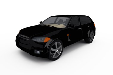 The black crossover car clipart