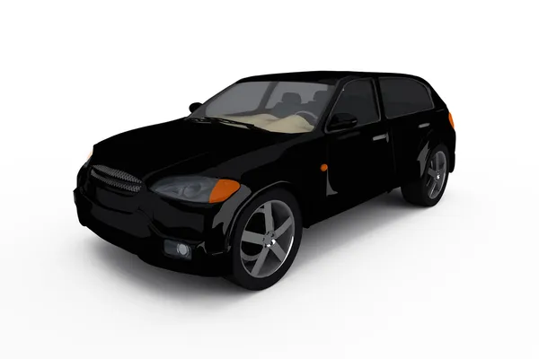 The black crossover car — Stock Photo, Image