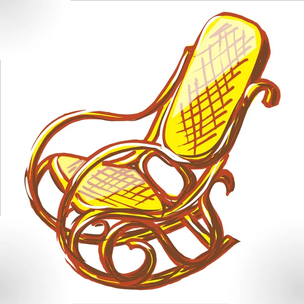 Easy chair color raster — Stock Photo, Image