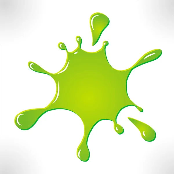Inkblot зелений растрові — стокове фото