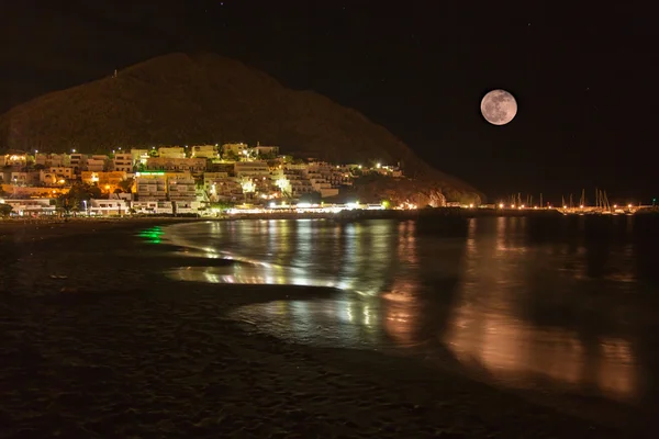 Stock image Full moon on the coast of San Jose