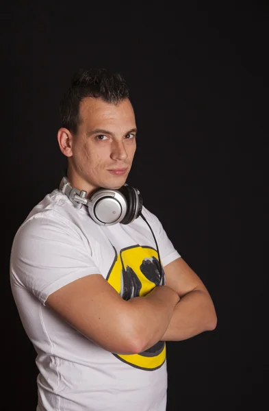 DJ poz Stok Resim