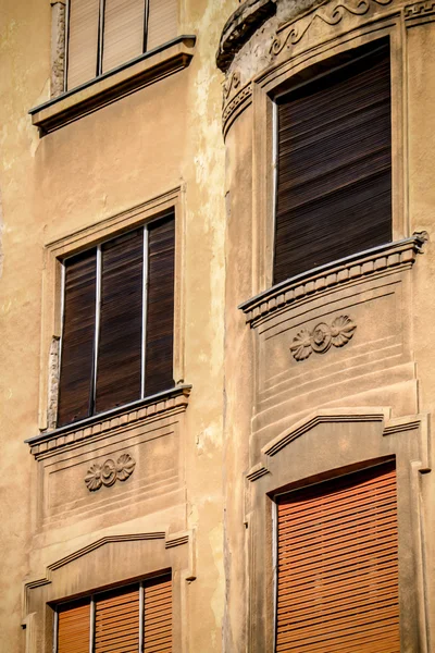 stock image Old building with windows.