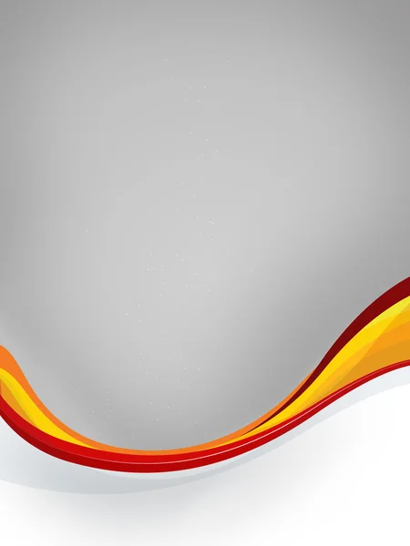 Zilver-grijze achtergrond tawi, rood-geel-oranje golven — Stockfoto