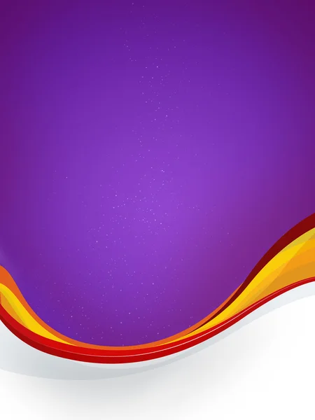 Fundo violeta Tawi, ondas multicoloridas, textarea branca — Fotografia de Stock