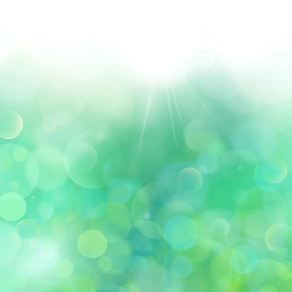 Grön blå bakgrund airmar 2, ljus bokeh, mer bubblor, ingen mesh — Stockfoto