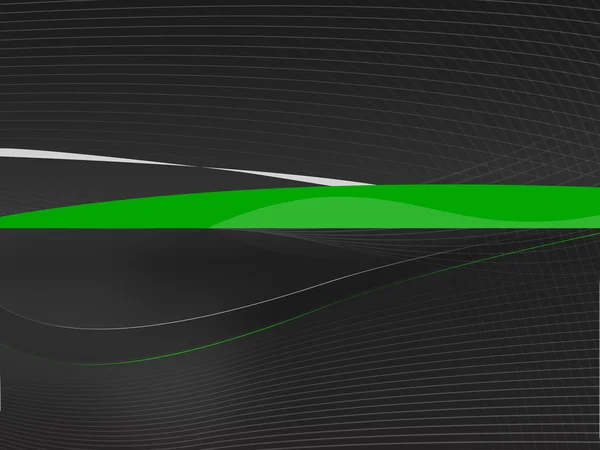 Mörk svart bakgrund ventorius 2l, gröna linjer — Stockfoto