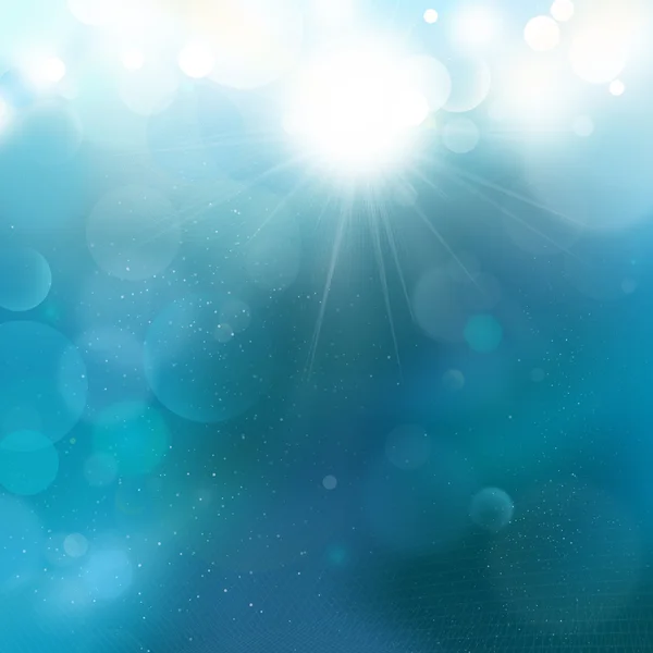 Azul abstrato bolhas fundo Airmar, bokeh luz, luz elementos de malha branca — Fotografia de Stock