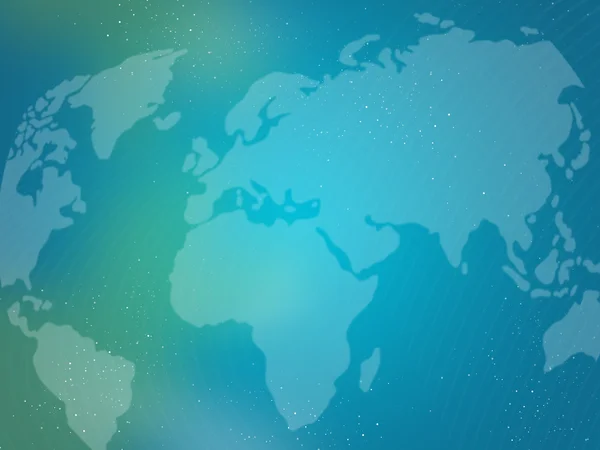 Blue Green world map — Stock Photo, Image