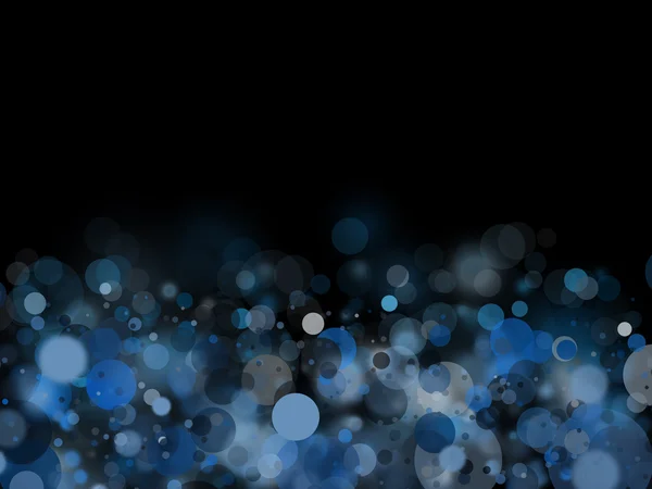Preto-escuro azul bolhas fundo preto-B — Fotografia de Stock