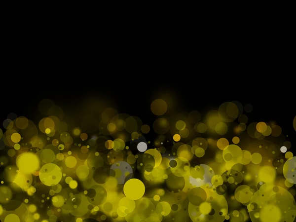 Preto-ouro bolhas fundo preto-B — Fotografia de Stock