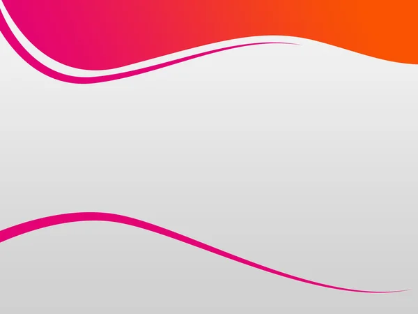 粉色橙色小波背景的组合，光灰色中心 — 图库照片