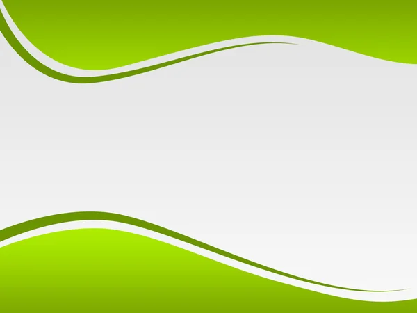 Hellgrauer Hintergrund Combo 3, zwei olivgrüne Wellen — Stockfoto