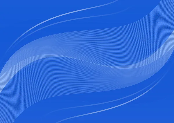 Donker blauwe wavelet achtergrond desi 3, witte golven — Stockfoto