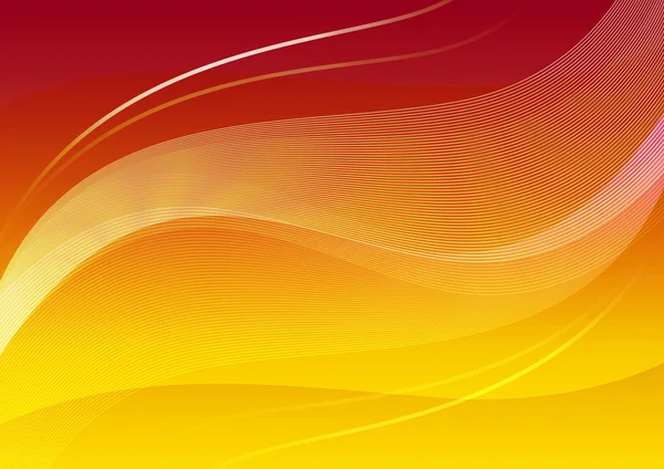 Wavelet rosso-giallo sfondo Desi 3, onde bianche — Foto Stock