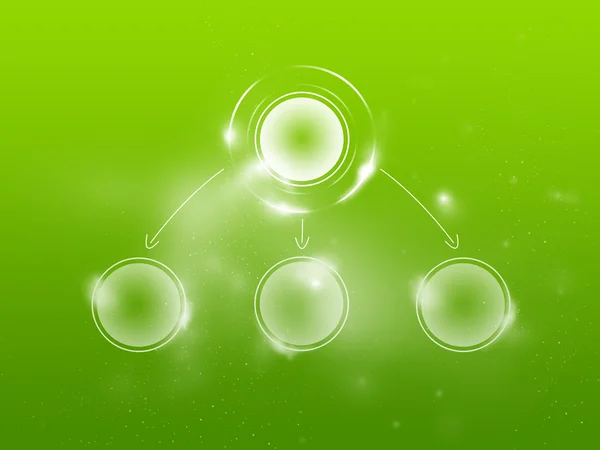 Esquema claro verde oliva para la finalización de los datos, 1 primario y 3 secundario — Foto de Stock