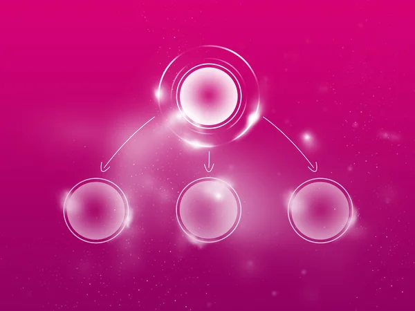 Magenta clear scheme for completion of data, 1 primary and 3 secundary — Stock Photo, Image