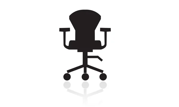 Fauteuil pivotant icône, icône de meubles, bureau, chambre — Image vectorielle