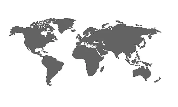 Mapa de la Tierra, globo — Vector de stock