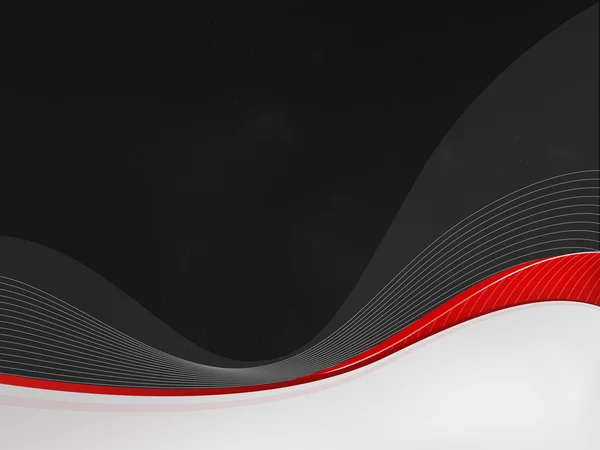 Fekete háttér Dizzy, piros hullám — Stock Fotó