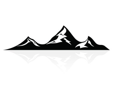 Mountain peaks,logo,icon,sign,vector clipart